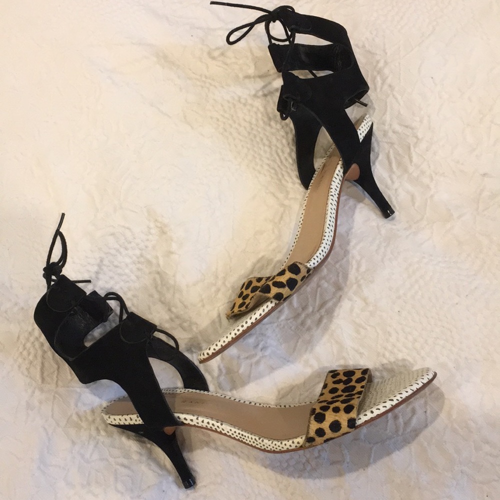 Loeffler Randall Kitten Heel Sandal sz 8 EUC